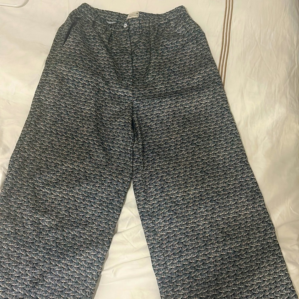 Molly Bracken satin wide leg pants
